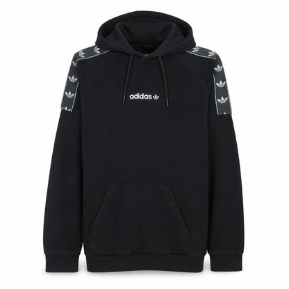 Adidas Men's Black Pullover Hoodie Medium Fleece Sportswear