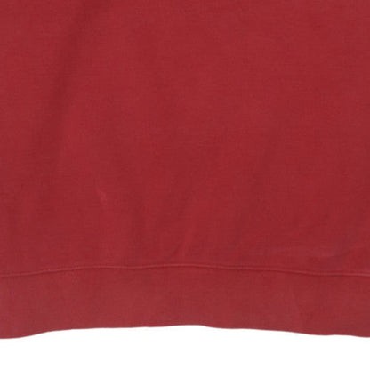 Nike Men’s Red Crew Neck Pullover Sweatshirt Size L Sports Style