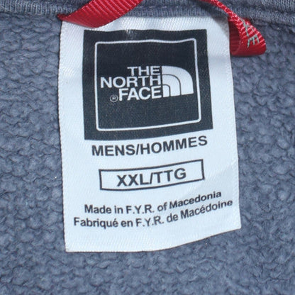 The North Face Men's Grey 2XL Pullover Hoodie - Outdoor Cotton Sweatshirt