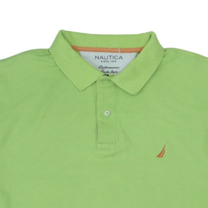 Nautica Men's Green Classic Fit Performance Polo Shirt XL
