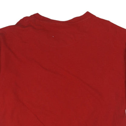 Avirex Men’s Red 2XL Graphic Print Cotton T-Shirt Short Sleeve