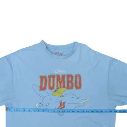 Disney Dumbo Blue Crew Neck Cotton Men's XL T-Shirt