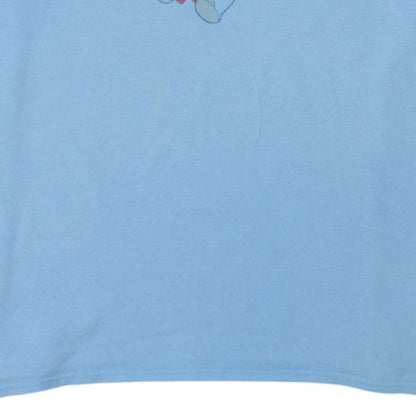 Disney Dumbo Blue Crew Neck Cotton Men's XL T-Shirt