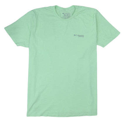 Columbia Men's Green 2XL Outdoor PFG Graphic Cotton T-Shirt