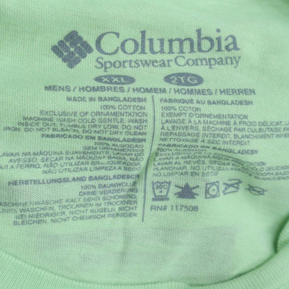 Columbia Men's Green 2XL Outdoor PFG Graphic Cotton T-Shirt