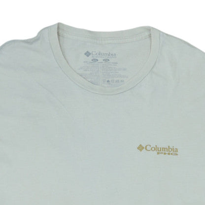 Columbia Men's White PHG Graphic Cotton T-Shirt Size L