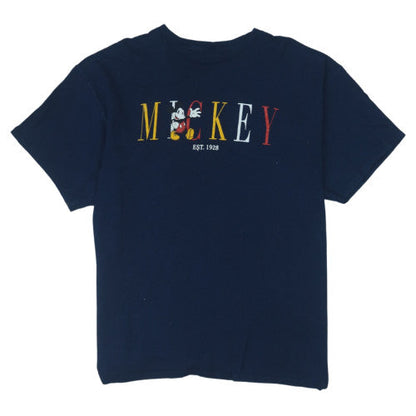 Disney Mickey Mouse Men's Navy Blue XL Cotton Graphic T-Shirt
