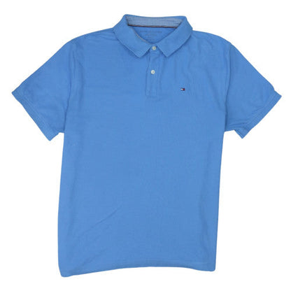 Tommy Hilfiger Men's Blue Regular Fit Cotton Polo Shirt XL