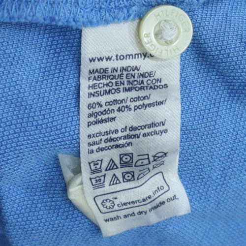 Tommy Hilfiger Men's Blue Regular Fit Cotton Polo Shirt XL
