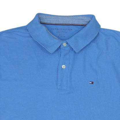 Tommy Hilfiger Men's Blue Regular Fit Cotton Polo Shirt XL