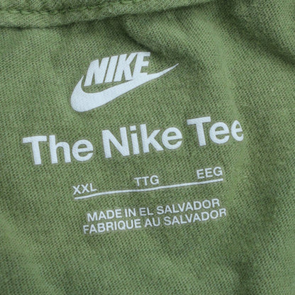 Nike Men's Green XXL Graphic Crew Neck Cotton T-Shirt