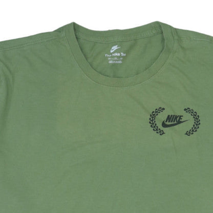 Nike Men's Green XXL Graphic Crew Neck Cotton T-Shirt