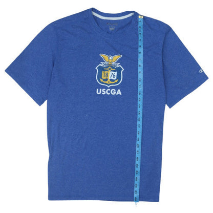 Champion Men's Blue USCGA Graphic Athletic T-Shirt Size L