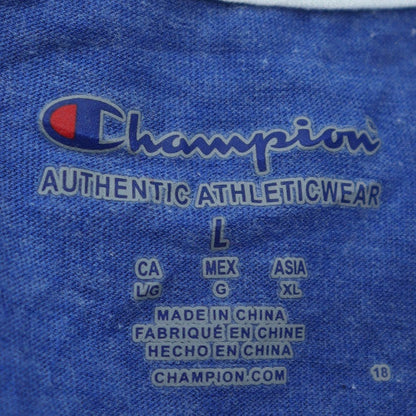 Champion Men's Blue USCGA Graphic Athletic T-Shirt Size L