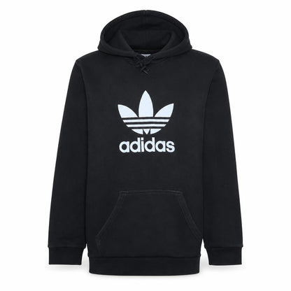 Adidas Men's Black Pullover Hoodie Size M Graphic Print Casual Sweatshirt