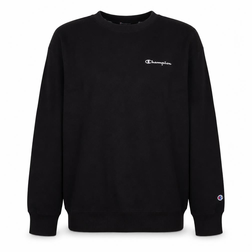 Champion Men's Black Medium Crew Neck Pullover Sweatshirt