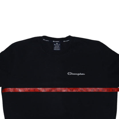 Champion Men's Black Medium Crew Neck Pullover Sweatshirt