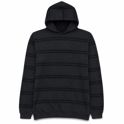 Quiksilver Men's Black Striped 1/4 Zip Pullover Hoodie M