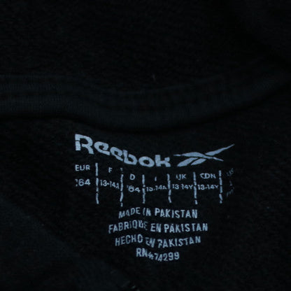 Reebok Teens Black Full Zip Hoodie 164 Regular Fit Sportswear