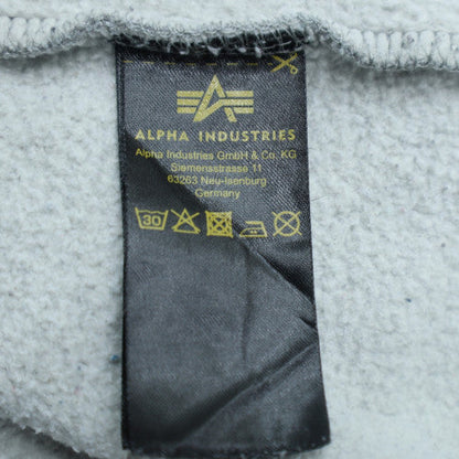 Alpha Industries Men's Grey Crew Neck Sweatshirt M Regular Fit