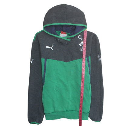 Puma Men’s Green Rugby IRFU Hoodie M Pullover Fleece Sweatshirt