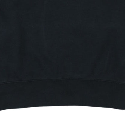 Adidas Womens Black Cotton Crew Neck Pullover Sweatshirt Size 16