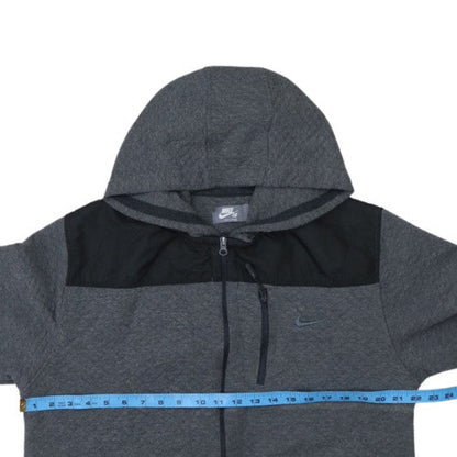 Nike SB Womens Grey Full Zip Hoodie XXL - Hooded Fleece Sweatshirt