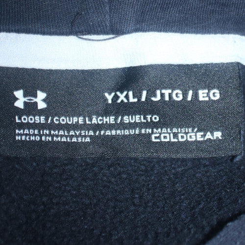 Under Armour Boys Black XL (158-170 cm) Pullover Hoodie ColdGear