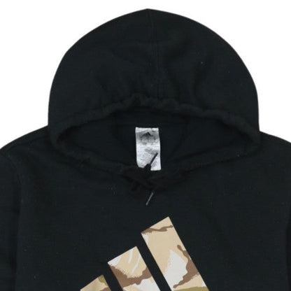 Adidas Men’s Black Pullover Hoodie L Logo Fleece Sportswear