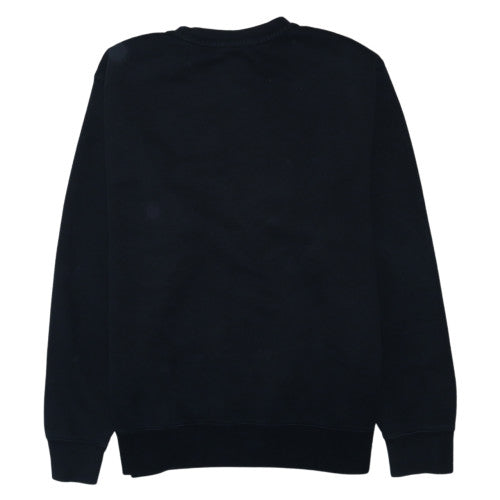 Nike Men's Black Crew Neck Sweatshirt Cotton Blend Pullover M