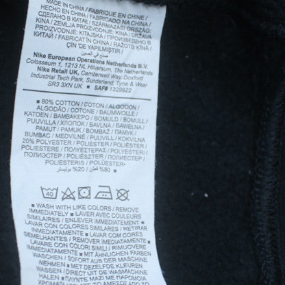 Nike Men's Black Crew Neck Sweatshirt Cotton Blend Pullover M