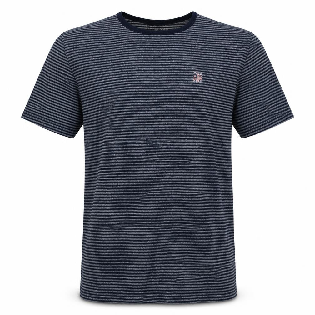 Ralph Lauren Polo Jeans Men's Navy Striped Cotton T-Shirt Size L