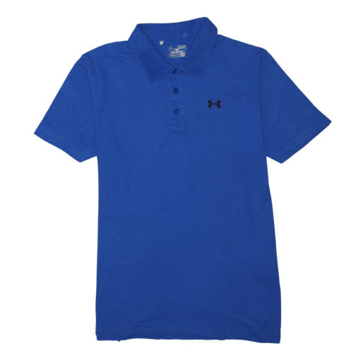 Under Armour Men's Blue HeatGear Polo Shirt XL Loose Fit