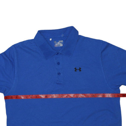 Under Armour Men's Blue HeatGear Polo Shirt XL Loose Fit