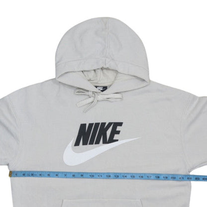 Nike Men's Grey Pullover Hoodie L Hooded Fleece Sweatshirt