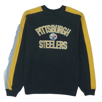 Reebok NFL Pittsburgh Steelers Boys Black Yellow Large Sweatshirt