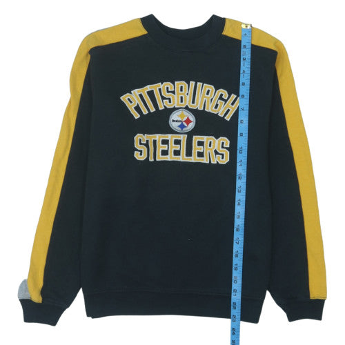 Reebok NFL Pittsburgh Steelers Boys Black Yellow Large Sweatshirt