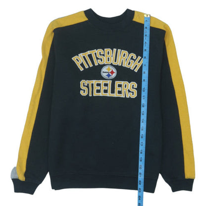 Reebok NFL Pittsburgh Steelers Boys Black Yellow Large Sweatshirt