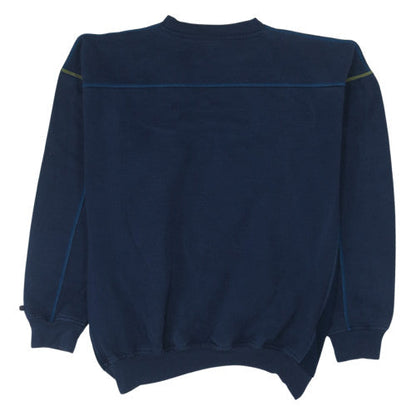 FUBU Mens Blue 2XL Pullover Sweatshirt 90s Graphic Logo Vintage
