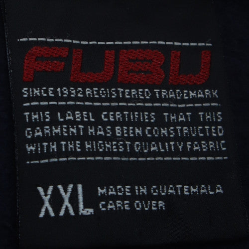 FUBU Mens Blue 2XL Pullover Sweatshirt 90s Graphic Logo Vintage