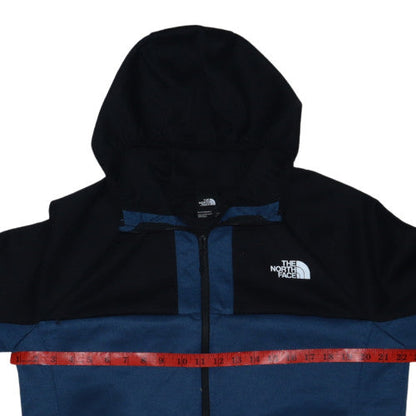 The North Face Mens Blue Full Zip Hoodie Size L Outdoor Fleece
