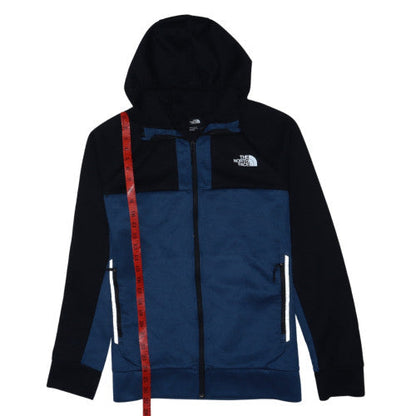 The North Face Mens Blue Full Zip Hoodie Size L Outdoor Fleece