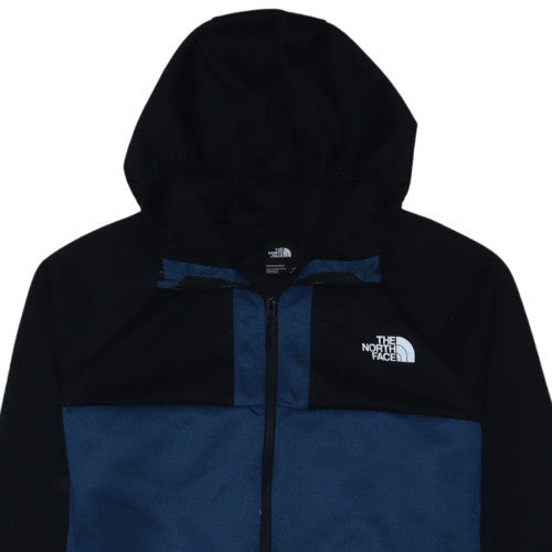 The North Face Mens Blue Full Zip Hoodie Size L Outdoor Fleece