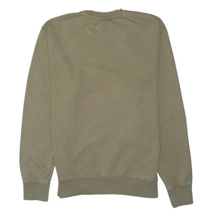 Nike Men's Beige Logo Crew Neck Pullover Sweatshirt M