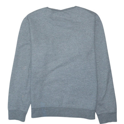 Timberland Men's Grey Crew Neck Sweatshirt Size M Classic Logo Cotton Blend