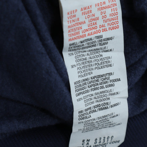 Puma Womens Navy Blue Pullover Hoodie UK 16 Cotton Blend Logo