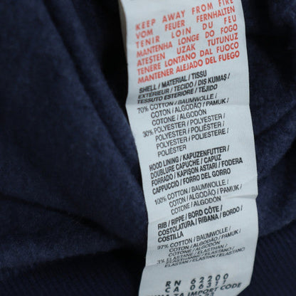 Puma Womens Navy Blue Pullover Hoodie UK 16 Cotton Blend Logo