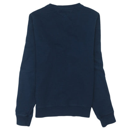 Tommy Hilfiger Men’s Blue Logo Tape Crew Neck Sweatshirt M