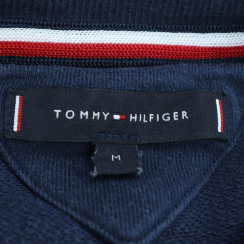 Tommy Hilfiger Men’s Blue Logo Tape Crew Neck Sweatshirt M