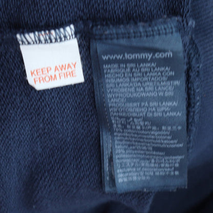 Tommy Hilfiger Men’s Blue Logo Tape Crew Neck Sweatshirt M